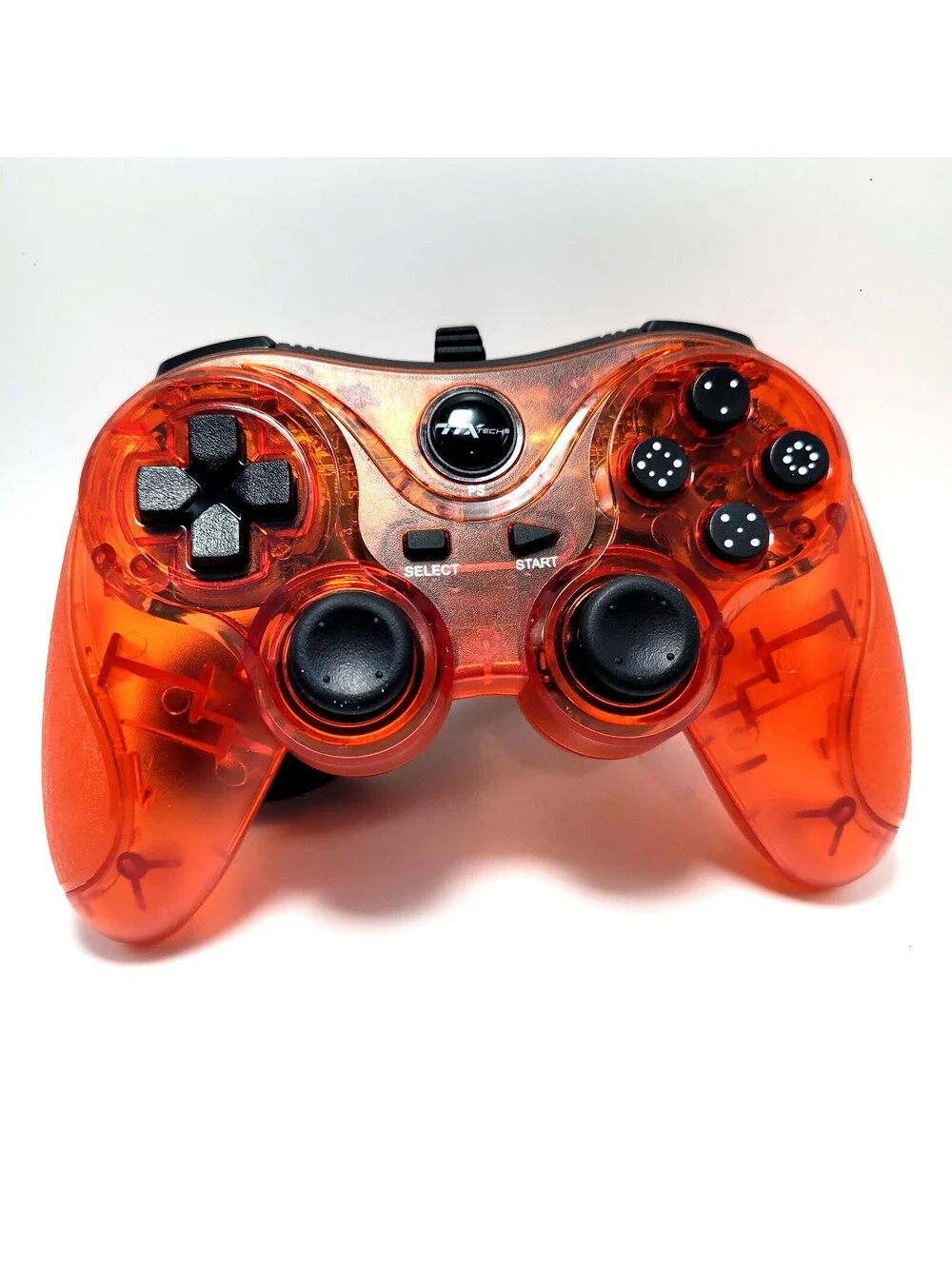 PlayStation 3 Wired Controller PS3 / PC / USB TTX Tech - Clear Red - NEW IN BOX!